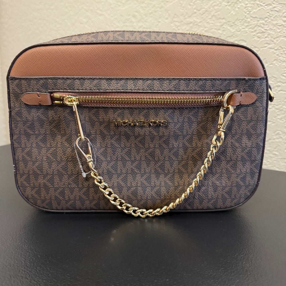 Michael Kors Jet Set Large Zip Chain Purse